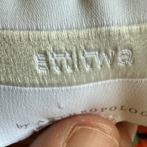 Anthropologie ETT TWA VirginieRed Floral Ruffle Flared Poppy Print Pants Size 2 - Picture 13 of 16